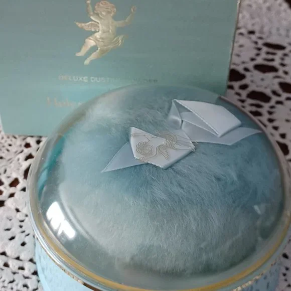 Vintage Helena Rubenstein Heaven Sent Powder Compact, Puff, Original Box - Picture 8 of 14